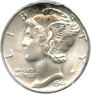 image for: 1944 10c PCGS MS66 FB