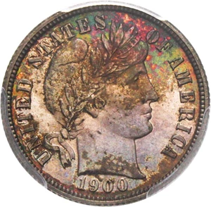 image for: 1900 10c PCGS/CAC Proof 66 - Colorful Toning - No Reserve!