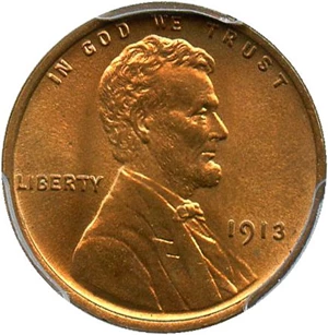 image for: 1913 1c PCGS MS66 RD