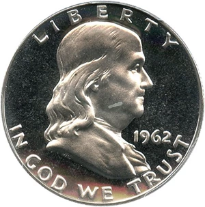 image for: 1962 50c PCGS Proof 68 DCAM