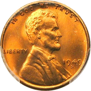 image for: 1949-S 1c PCGS/CAC MS67 RD - Tied for Finest at PCGS