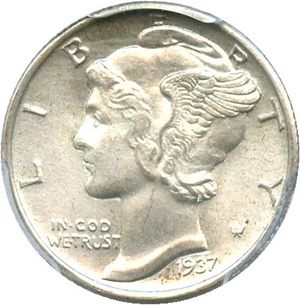 image for: 1937 10c PCGS MS65