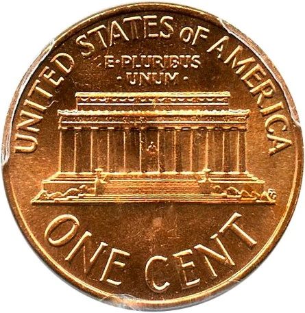1 Cent 1968, Cent, Lincoln Memorial (1959-2008) - United States of America  - Coin - 9062