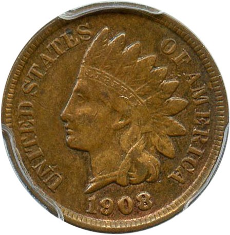 image for: 1908 1c PCGS AU55