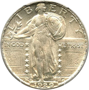 image for: 1929-D 25c PCGS MS64 FH