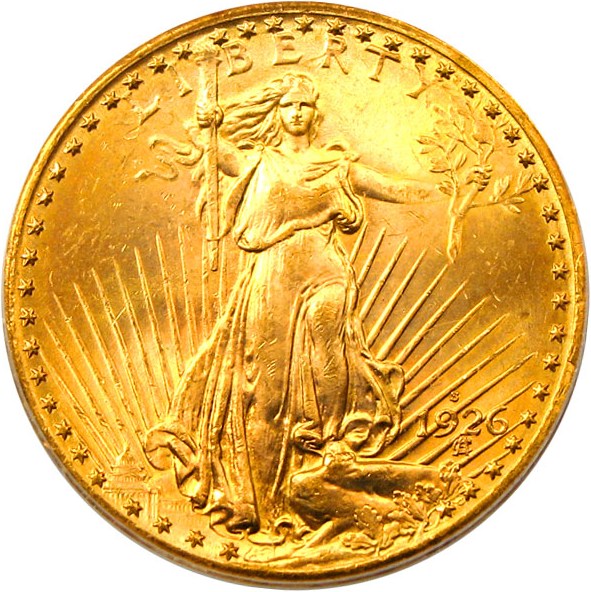 image for: 1926-S $20 PCGS/CAC MS64 - Key Date - No Reserve!