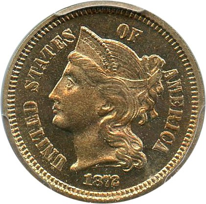 image for: 1872 3cN PCGS Proof 65 CAM
