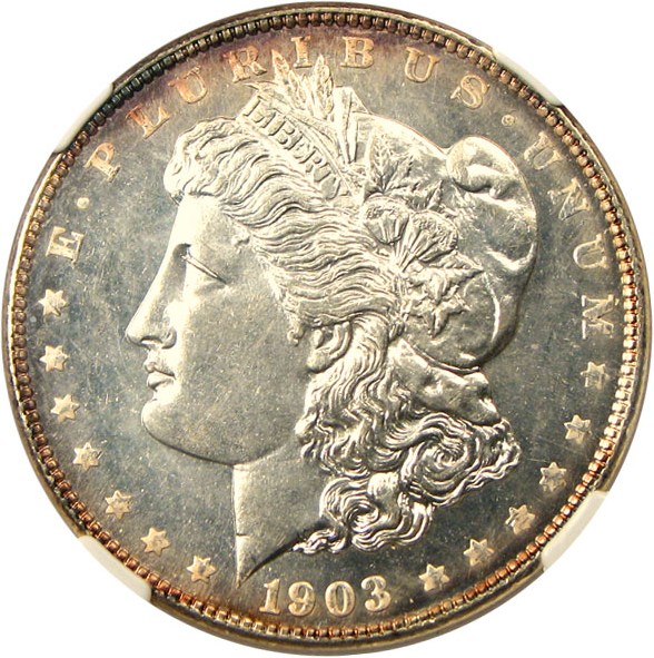 image for: 1903 $1 NGC/CAC MS65 DMPL - Tied for Finest DMPL, The ONLY CAC DMPL of this date!