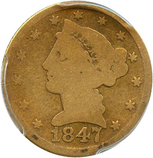 image for: 1847-D $5 PCGS/CAC Good-6 - Affordable Dahlonega Gold