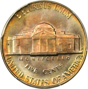 image for: 1948-D 5c PCGS MS67 FS - Tied for Finest, Beautiful Toning
