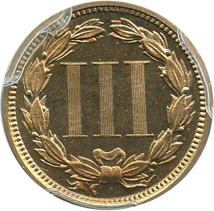 image for: 1872 3cN PCGS Proof 65 CAM