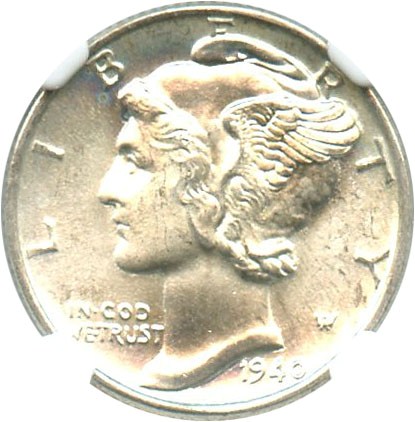 image for: 1940 10c NGC MS66