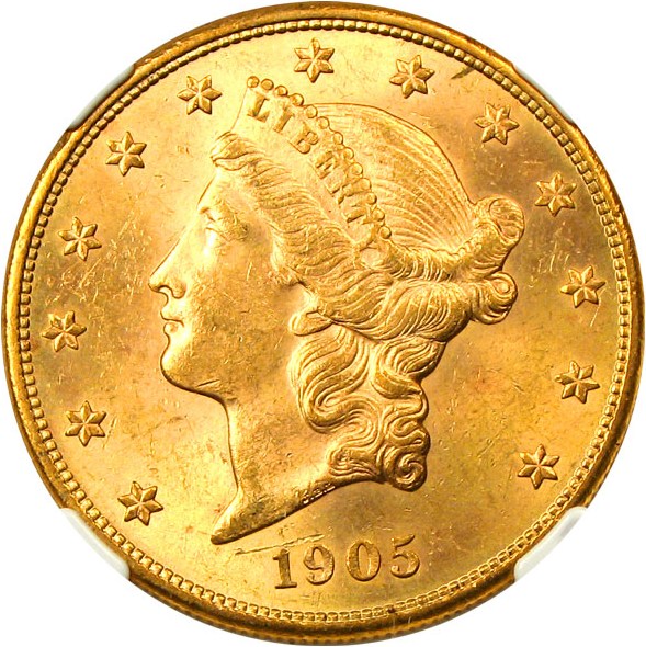 image for: 1905-S $20 NGC MS63