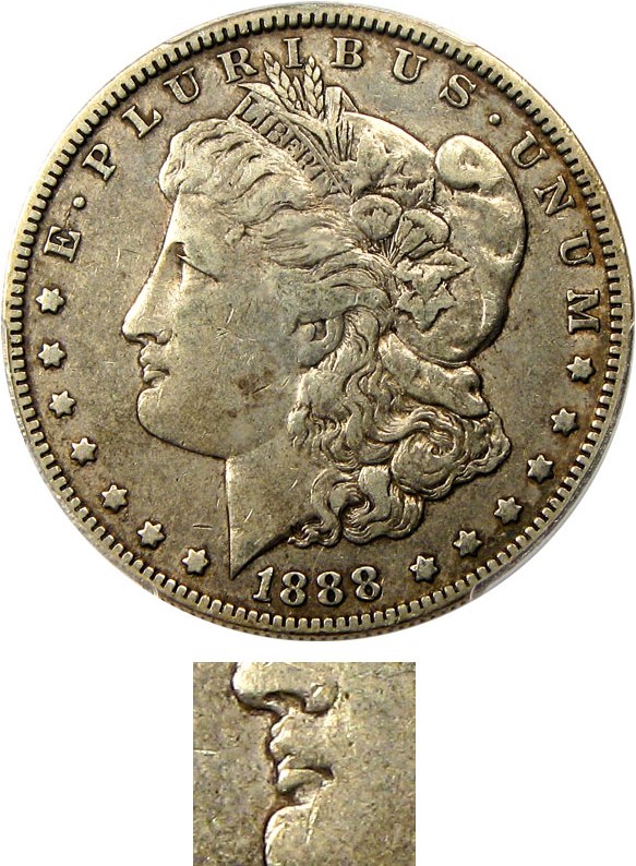 image for: 1888-O $1 PCGS/CAC XF40 (Double Die Obverse)