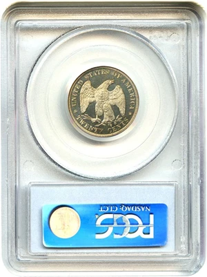 image for: 1875 20c PCGS/CAC Proof 65 CAM - Wonderful Gem Proof Twenty Cent