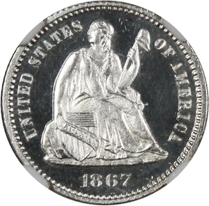 image for: 1867 H10C NGC Proof 64 CAM
