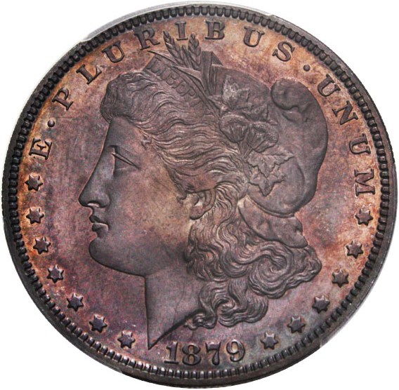 image for: 1879 $1 PCGS/CAC Proof 64 - Scarce Early Proof Morgan