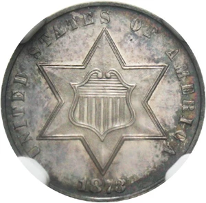 image for: 1873 3cS NGC Proof 64 - Scarce Proof Only Issue