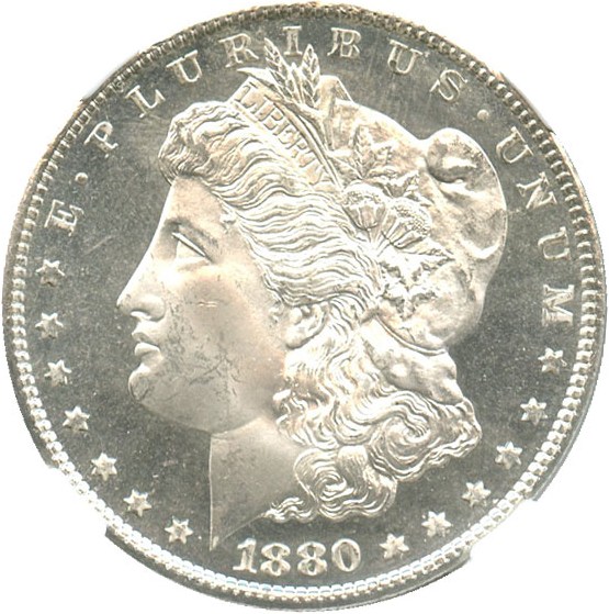 image for: Hot 50 VAM: 1880-S $1 NGC MS66 (VAM-11, Medium S) - NGC Star