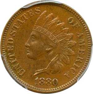 image for: 1880 1c PCGS MS64 BN