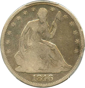 image for: 1846-O 50c PCGS Genuine VG Details, Cleaning (Medium Date)
