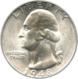 image for: 1948-D 25c PCGS MS66