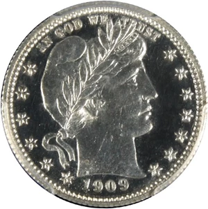 image for: 1909 25c PCGS/CAC Proof 64