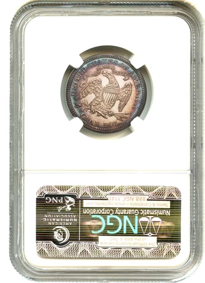 image for: 1887 25c NGC/CAC Proof 65 CAM - Colorful Toning - No Reserve!