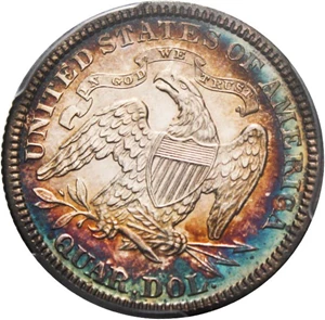 image for: 1883 25c PCGS Proof 65 CAM - Gorgeous Colorful Toning