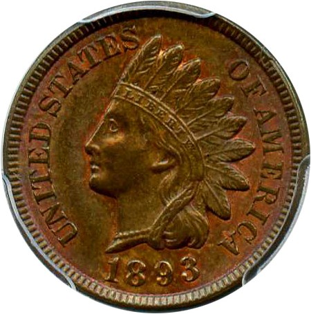 image for: 1893 1c PCGS MS64 BN