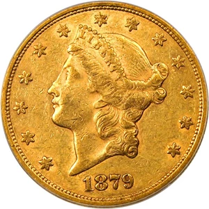 image for: 1879-S $20 PCGS XF45