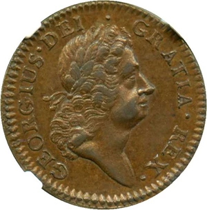 image for: 1723 Hibernia 1/2 P NGC/CAC AU58 BN
