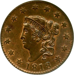 image for: 1818 1c NGC/CAC MS64 RB