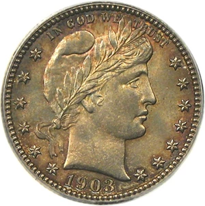 image for: 1903 25c PCGS/CAC MS64