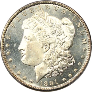 image for: 1891-CC $1 PCGS MS65 PL - Superb PRlike Gem Rarity