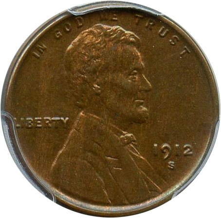 image for: 1912-S 1c PCGS/CAC MS63 BN