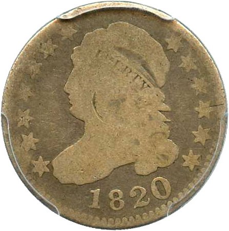 image for: 1820 10c PCGS Good-4 (Large 0)