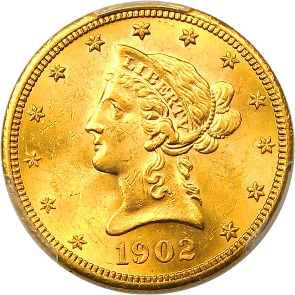 image for: 1902-S $10 PCGS MS62