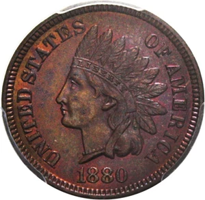 image for: 1880 1c PCGS/CAC MS64 BN