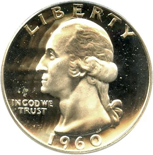 image for: 1960 25c PCGS Proof 67 CAM