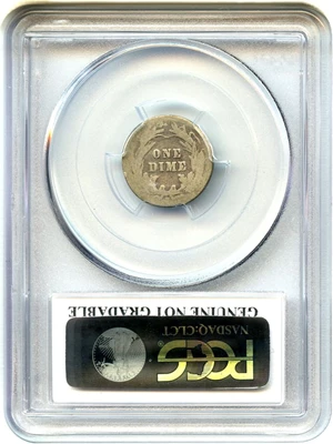 image for: 1901-S 10c PCGS Genuine AG Details, Cleaning