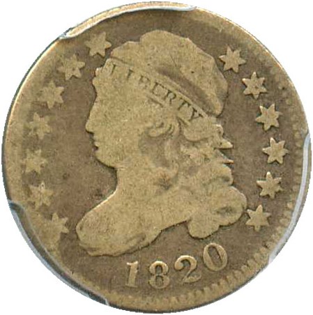 image for: 1820 10c PCGS AG-3 (Large 0)