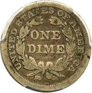 image for: 1851 10c PCGS Good-6
