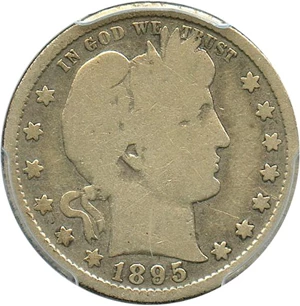image for: 1895-S 25c PCGS Good-6
