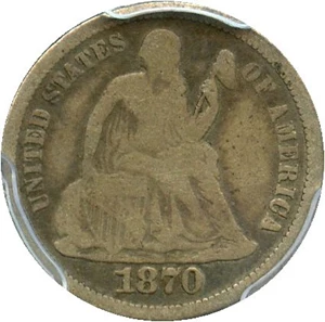 image for: 1870 10c PCGS Good-6
