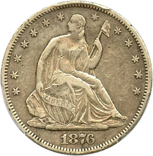 image for: 1876-S 50c PCGS XF40