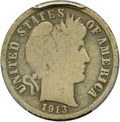 image for: 1913-S 10c PCGS Good-6