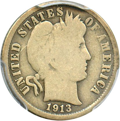 image for: 1913-S 10c PCGS Good-6