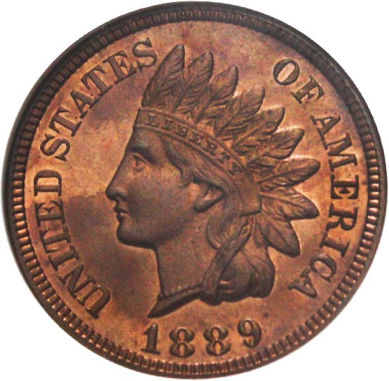 image for: 1889 1c NGC/CAC Proof 64 RB