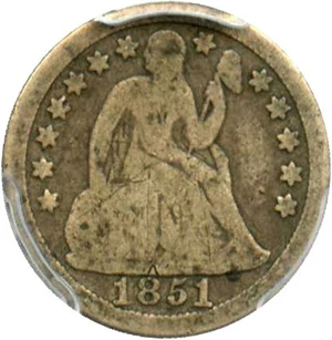 image for: 1851 10c PCGS Good-6